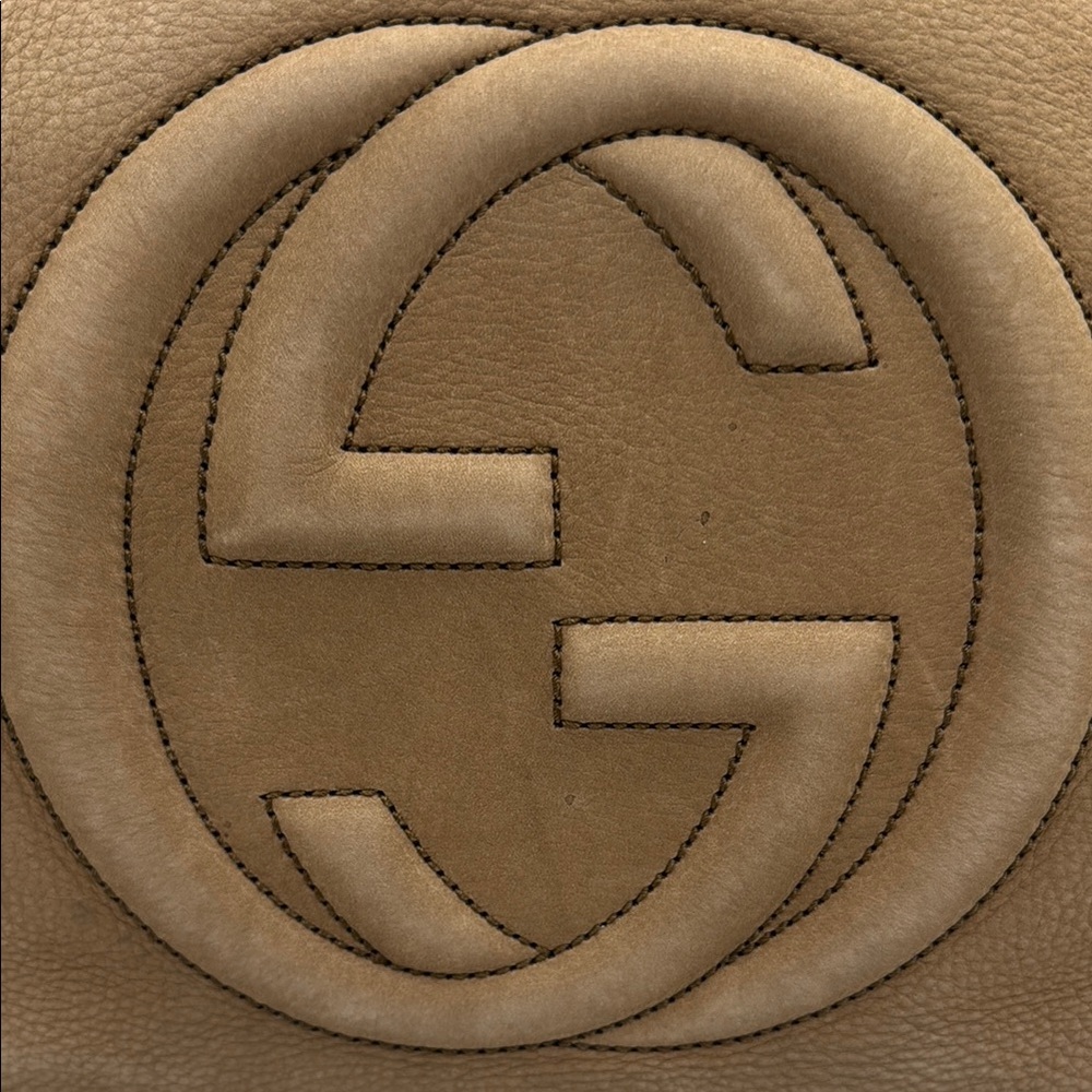 Gucci Tan SoHo Suede Shoulder Bag with Chain Straps & Dust Bag - Picture 6 of 12
